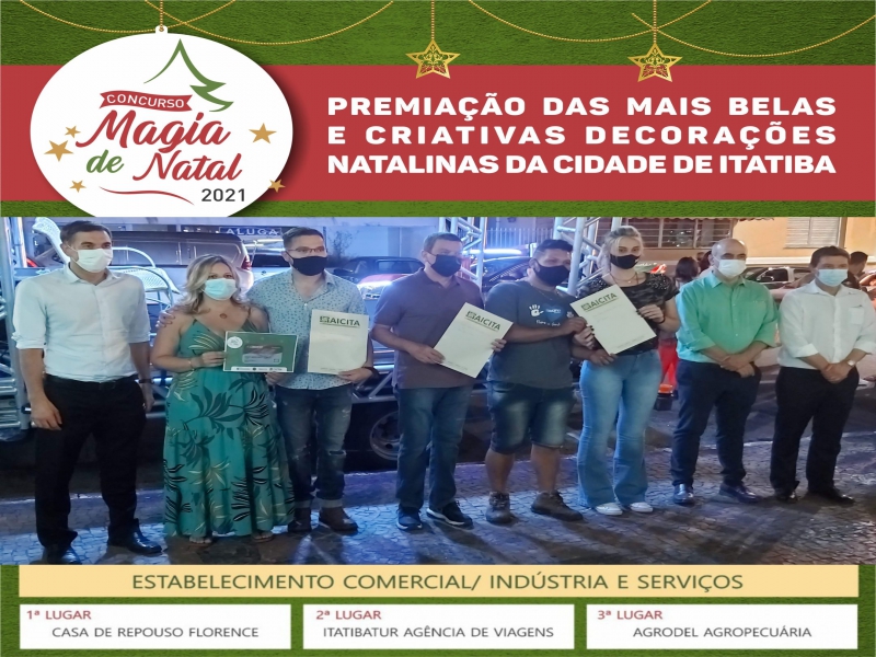 Vencedores do Concurso Magia de Natal são premiados na Praça da Bandeira